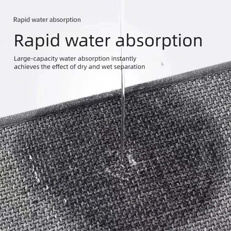 Square doormat rubber anti-slip mat entrance mat woven absorbent bathroom mat toilet mat