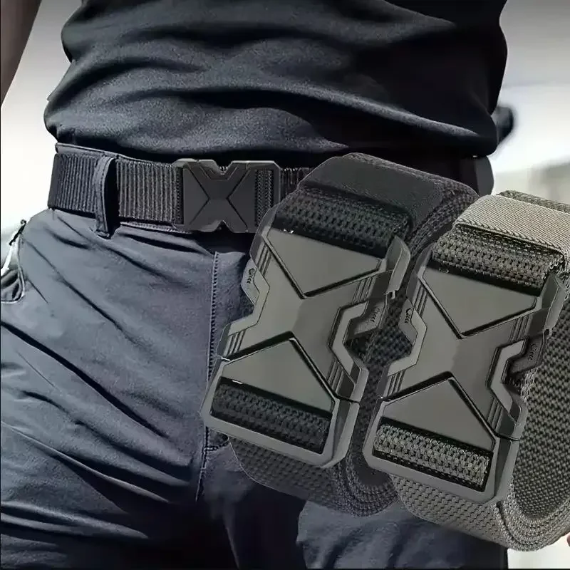 Men's Tactical Sports Belt, Adjustable Quick Release Buckle Multipurpose Outdoor Training Mountaineering Belt For Ideal Gift