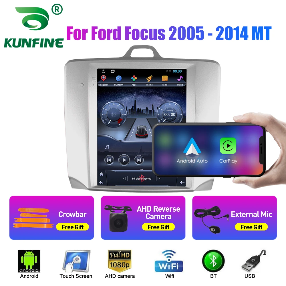 9.7 Inch Tesla Style 2 Din Android Car Radio For Ford Focus 05-14 MT AC Stereo Car Multimedia Video Player DVD GPS Navigation