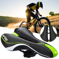 Sillín de bicicleta de montaña, asiento de bicicleta de carretera, cómodo cojín suave para ciclismo, ejercicio, accesorios suaves huecos para deportes