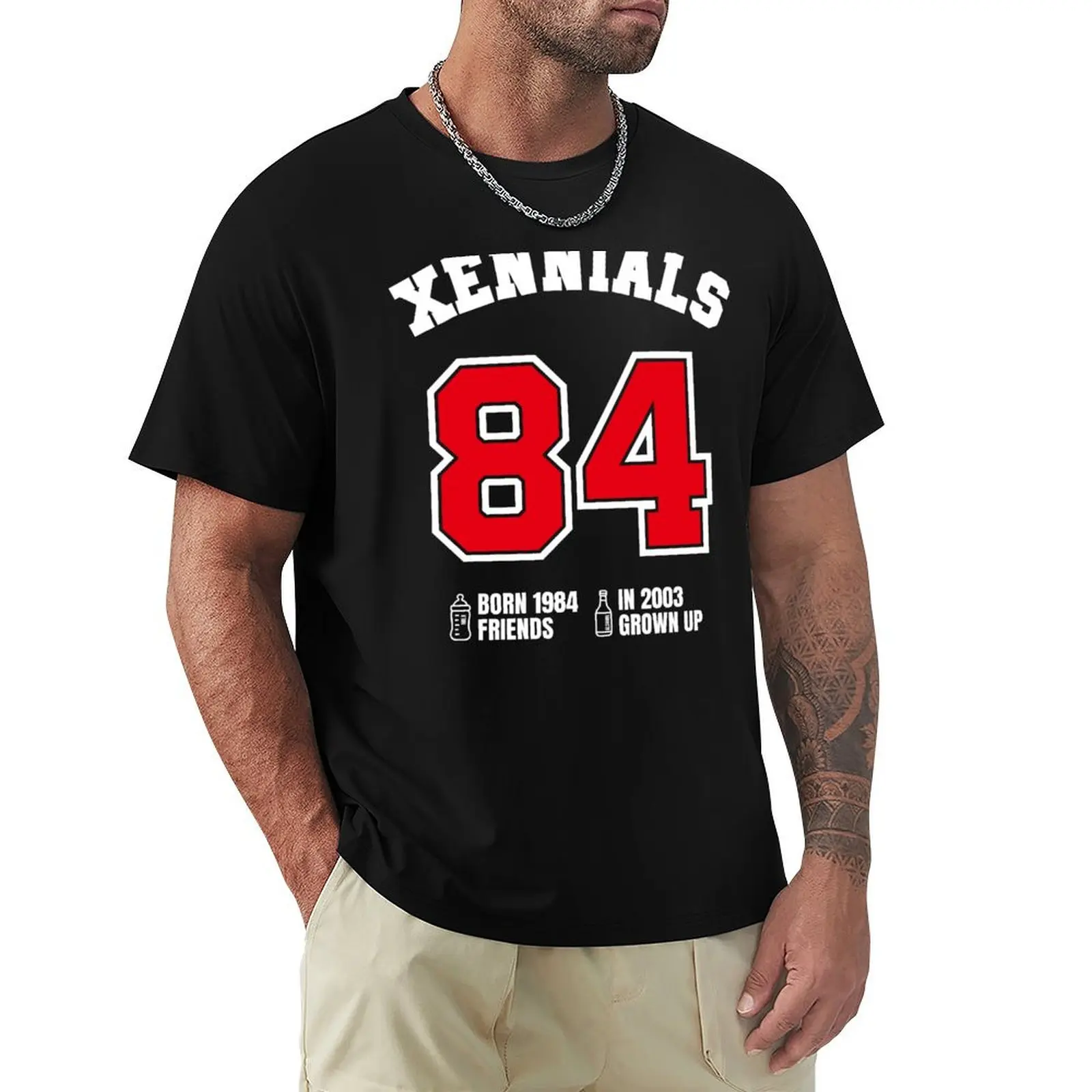 84 Xennials T-Shirt Simple Trendy Casual T-Shirt