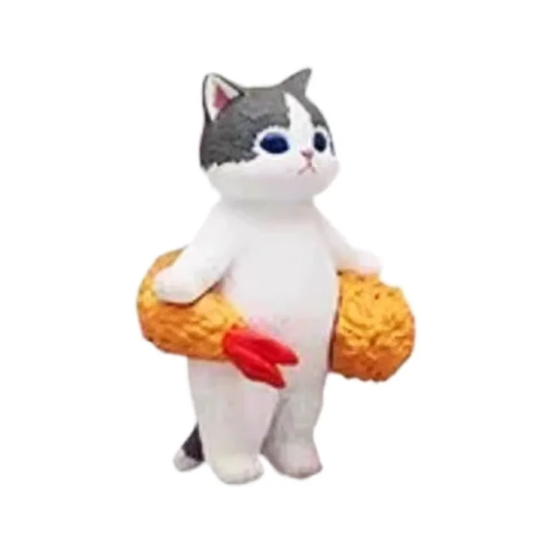 Genuine Mofusand Mini Blind Bag 2nd Generation Kawaii Kitan Fried Shrimp Shark Cat Cute Model Ornament Blind Box Kid Toys Gifts