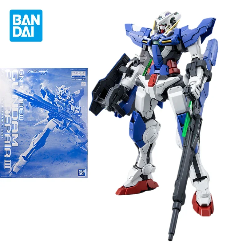 

Bandai Genuine Gundam Model Kit Anime Figure MG 1/100 GN-001 GUNDAM EXIA R3 Action Figures Toys Gifts for Kids