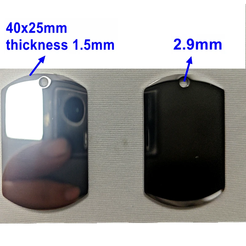 

20Pcs 40x25mmStainless Steel Dog Tag Charms Mirror Polish Charms DIY Making Necklace Bracelet Keychain Charms For Women Jewelry