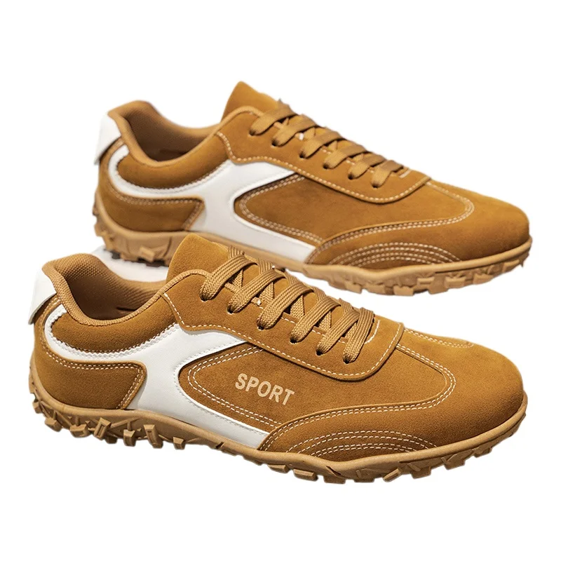 

Men's Leather Casual Shoes Fashion Comparison Stitching Low Cut Sports Shoes Modern Minimalist Design Business Casual Shoes Men