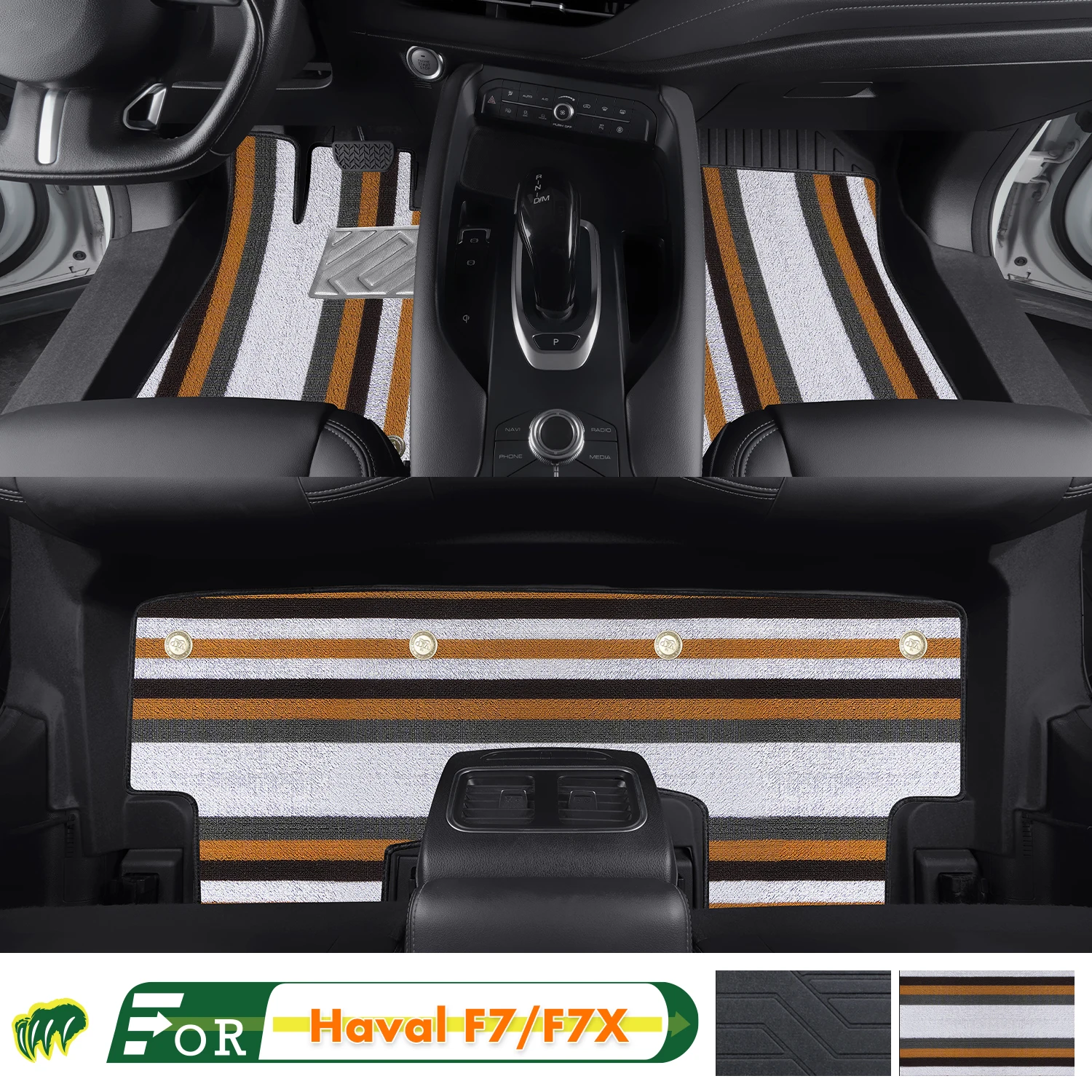 

Left-hand Drive Car Floor Mat For Haval F7/F7X 2019-2024 Full Surround Foot Mat Automotive Floor Mat Interior Floor Liner