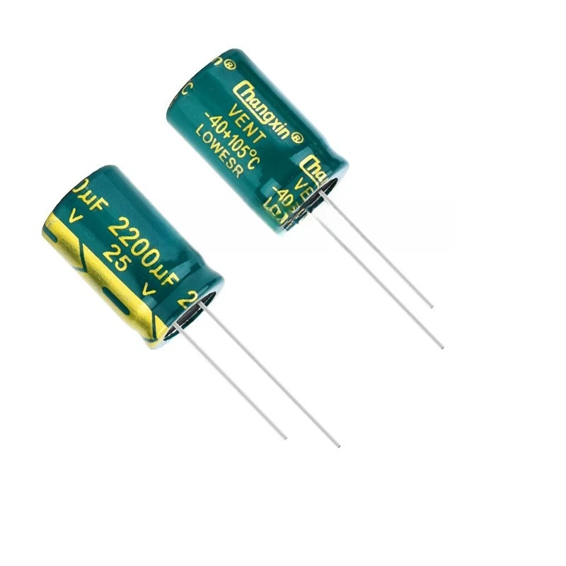 

50pcs 25V 2200uF Electrolytic Capacitor High Frequency Low ESR Long Life for Motherboard Power Supply 13x20mm