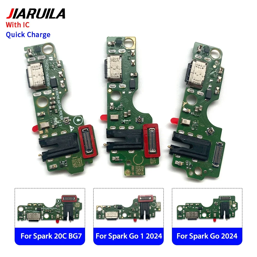 10 PCS USB Charger Charging Dock Port Connector Flex Cable For Tecno Pop 3 Plus BB4/Pop 5/Spark 5 Air KD6/Spark 6/Spark 6 Go KE5