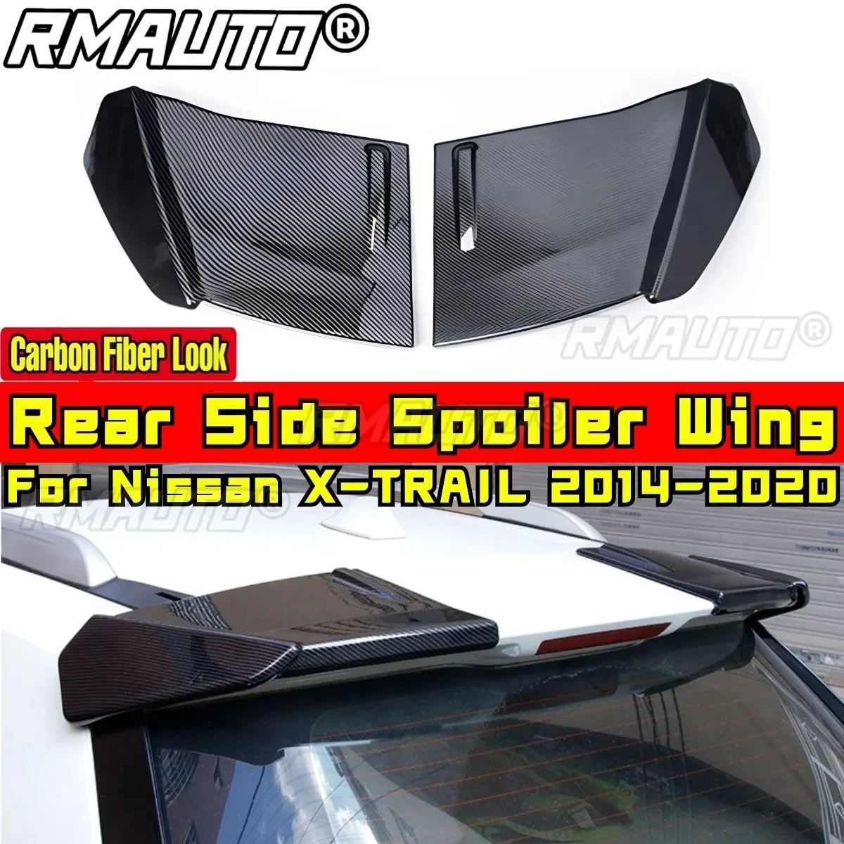 For X-TRAIL Body Kit Rear Trunk Spoiler Golden Sport Style Rear Side Wing Rear For Nissan X-TRAIL 2014-2020 Car Accessories