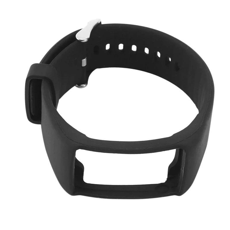 Женский силиконовый ремешок для часов Polar A360 A370, силиконовый ремешок для часов, сменный умный Браслет для Polar Black