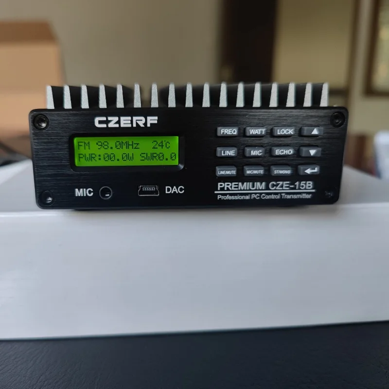 CZE-15B 15W Radio FM Transmitter PC Control and USB FM Broadcasting Station Transmitter