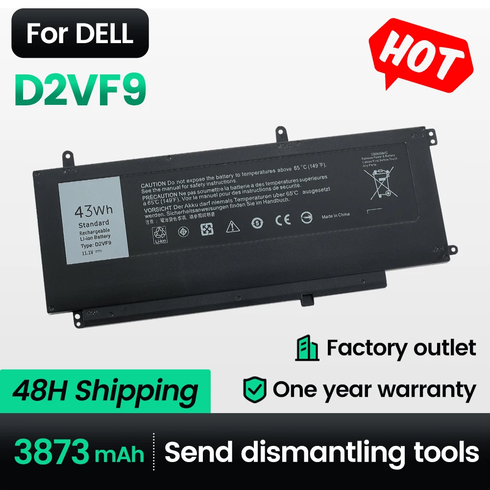 

Keyuan D2VF9 7547 Laptop Battery 7548 for Dell Inspiron 15 7549 Vostro 14 5459 0PXR51|PXR51|V5459 Li-ion YGR2V|0YGR2V Battery