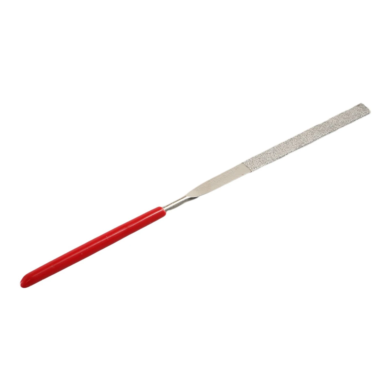 

Needle Files Set Mini Needle Files 10 Pcs/Set 3*140mm Electroplated Diamond Flat Grinding Red+Silver Widely Used