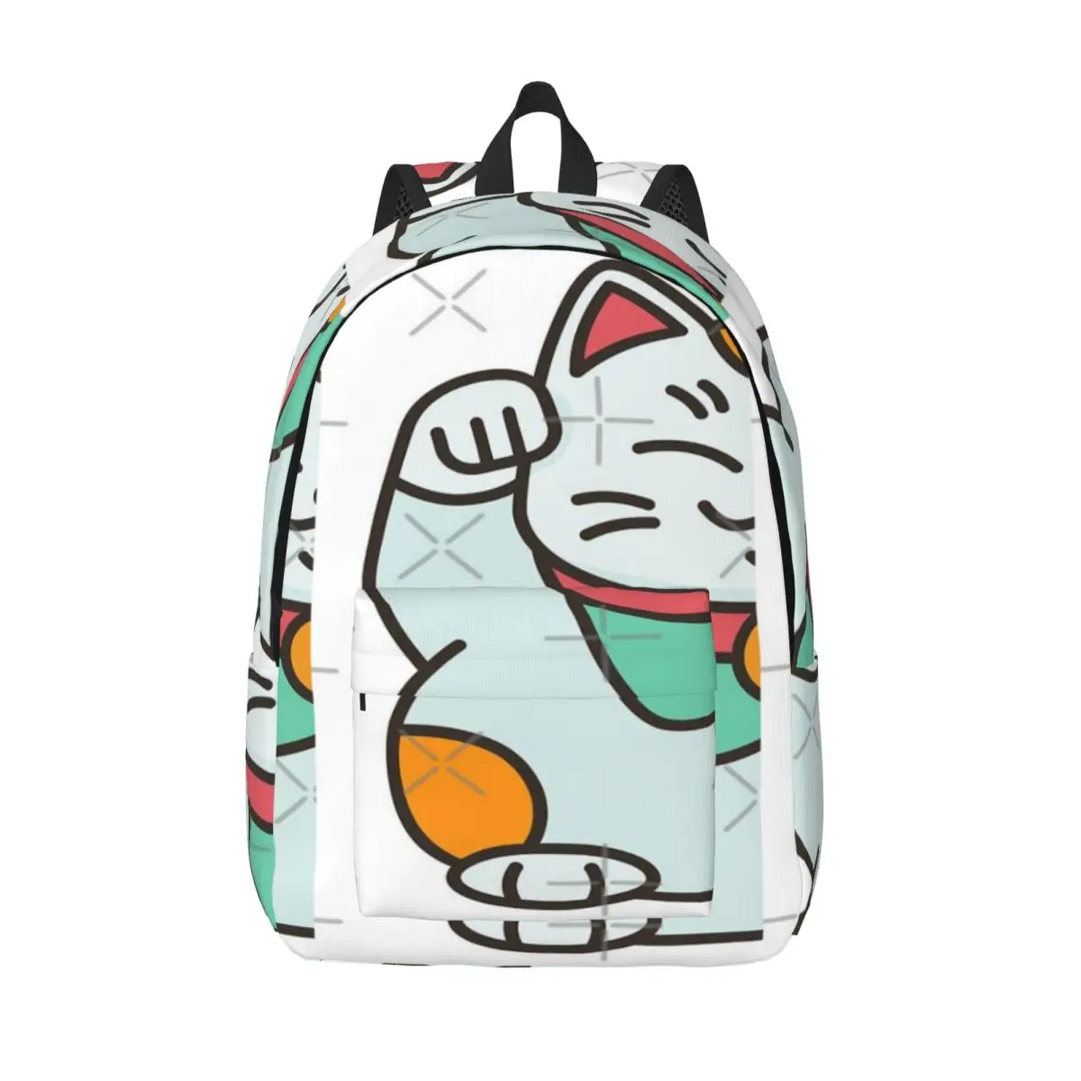 

Простой и стильный рюкзак Anime Kitty, холщовый рюкзак, женский рюкзак