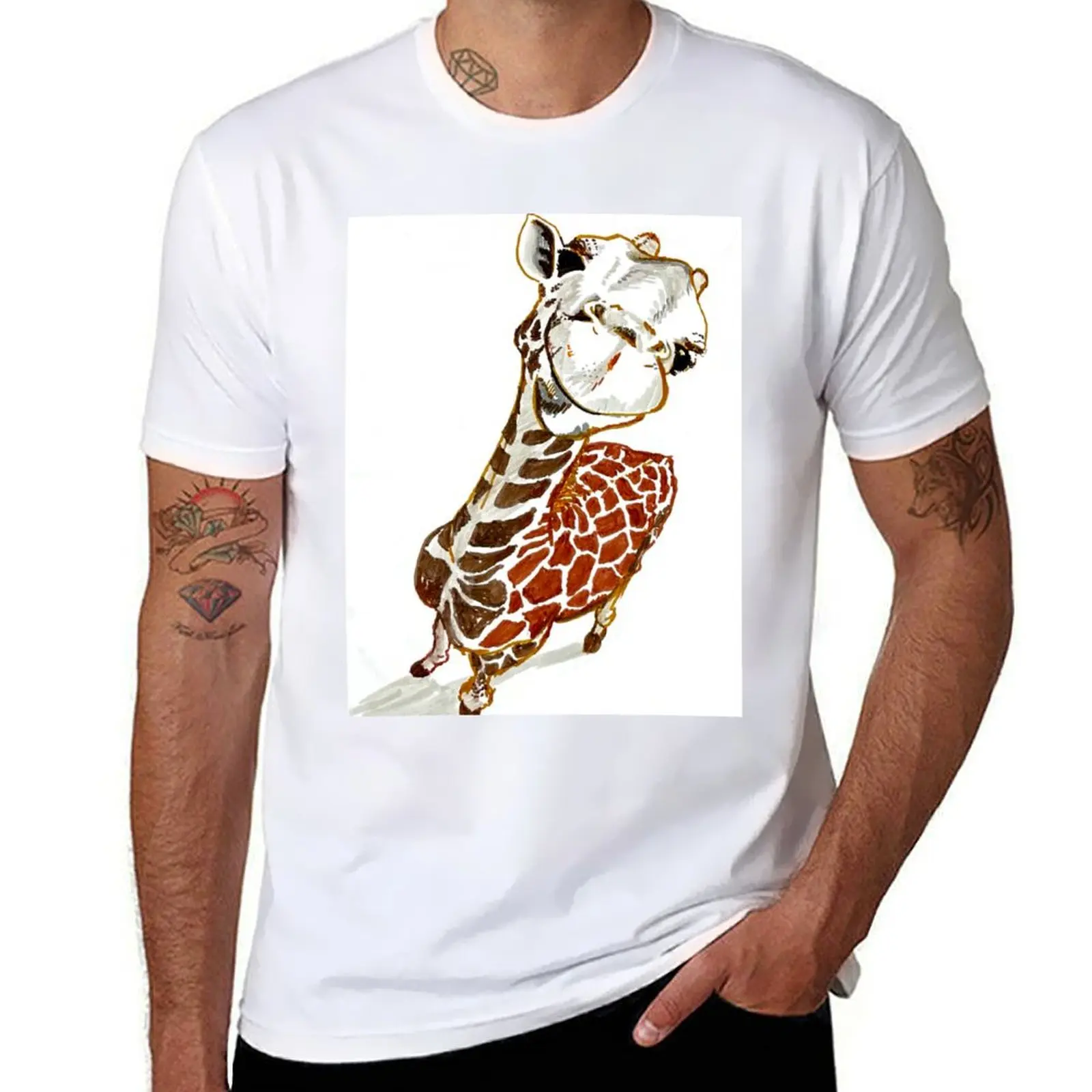 

Baby Giraffe T-Shirt funny t shirts cotton mens graphic t shirts T-Shirt
