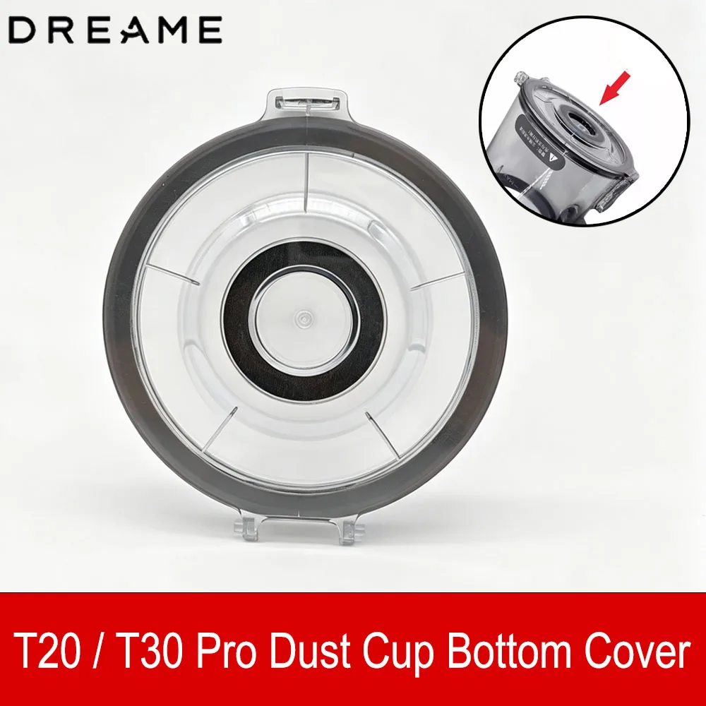 Original Dreame Dustbin Flip Cover R10 Pro/T20/ T30 (Pro) Cyclone Dust Cup Bottom Cover Vacuum Cleaner Parts Dust Cup Dust Cover