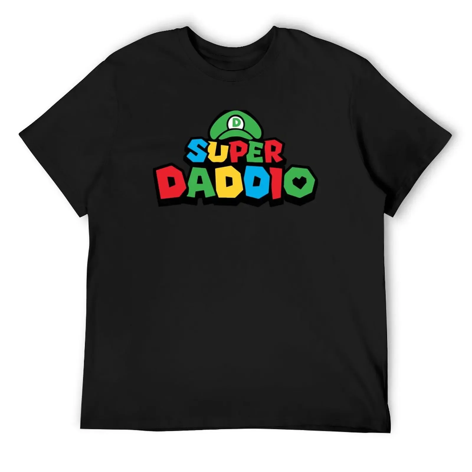 

Green Super Daddio Funny Dad Fathers Day Idea Video Gaming Lover Gift Birthday Holiday T-Shirt