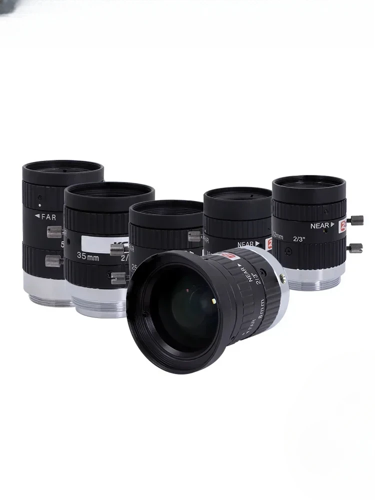 

FM-MP5 Industrial lens 2/3 camera C-port wide-angle 8mm12mm16mm20mm25mm50mm low distortion lens 5 million