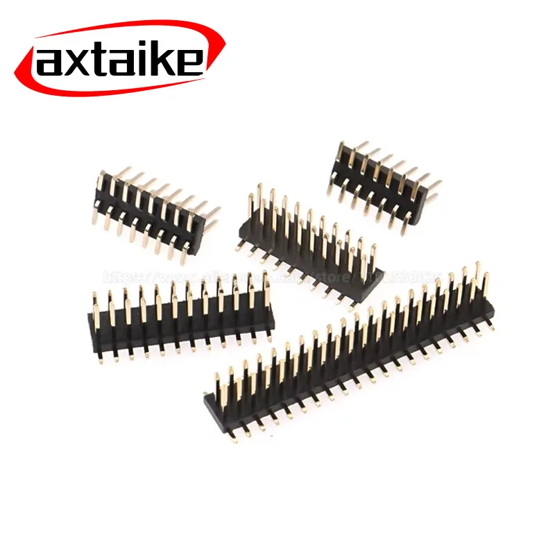 20PCS 1.27mm SMD SMT 2*3-40Pin Double row 3p 4p 5p 6p 7p 8p 10p 12p 15p 20p 25p 30p 40p 50p Male Connector Strip Pin header