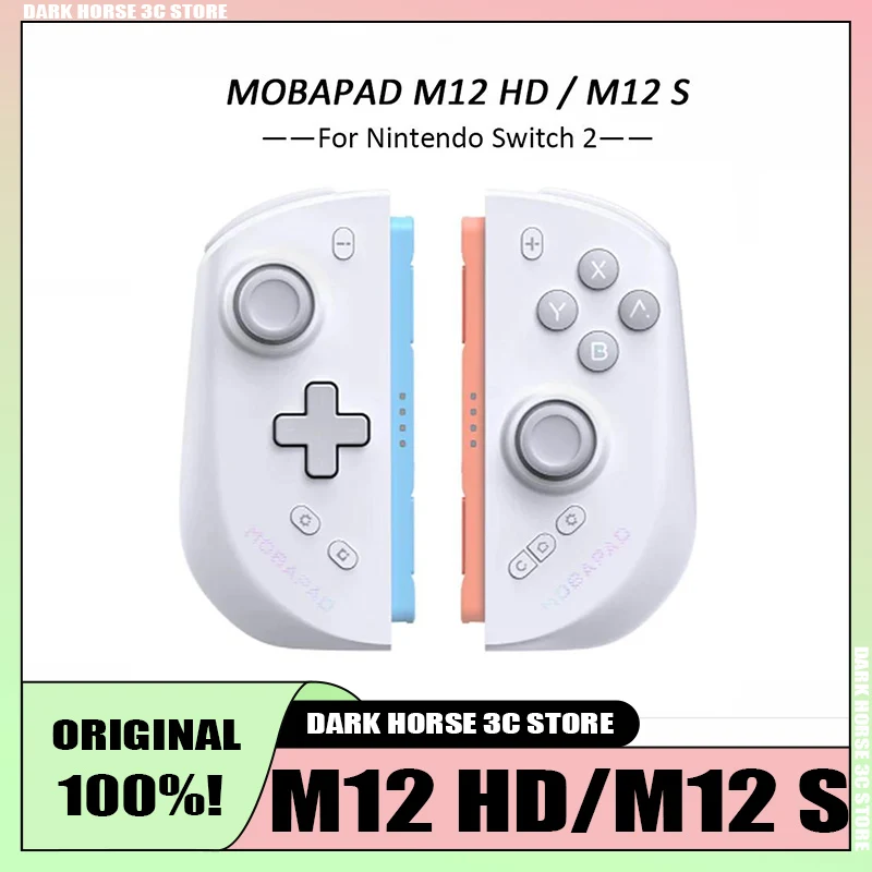 MOBAPAD M12HD/M12S 무선 조이콘 스위치 2 TMR 조이스틱 HD 진동 기계식 버튼 리맵 매크로 게임패드 액세서리