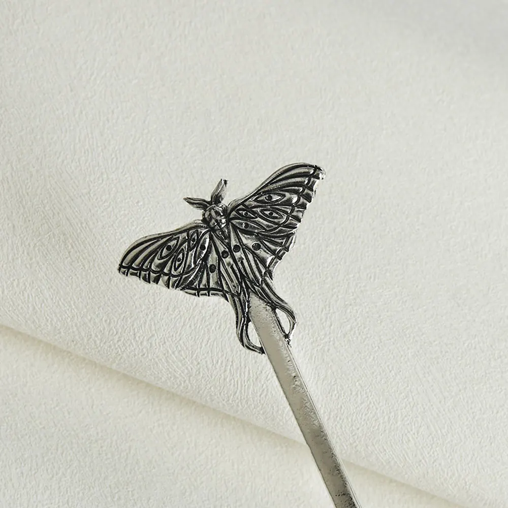 2024New Fashion Retro Gothic Style Moth Hairpin, Suitable For Daily Use, Hanfu, Cheongsam, Cosplay Props And Accessories, Unisex