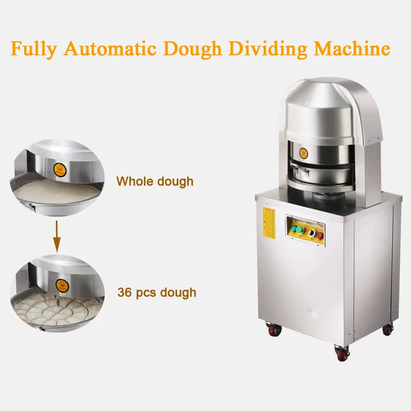 

High Efficiency Cookie Pizza Bread Cutter Ball Making Roller And Automatic Dough Divider Rounder Machine