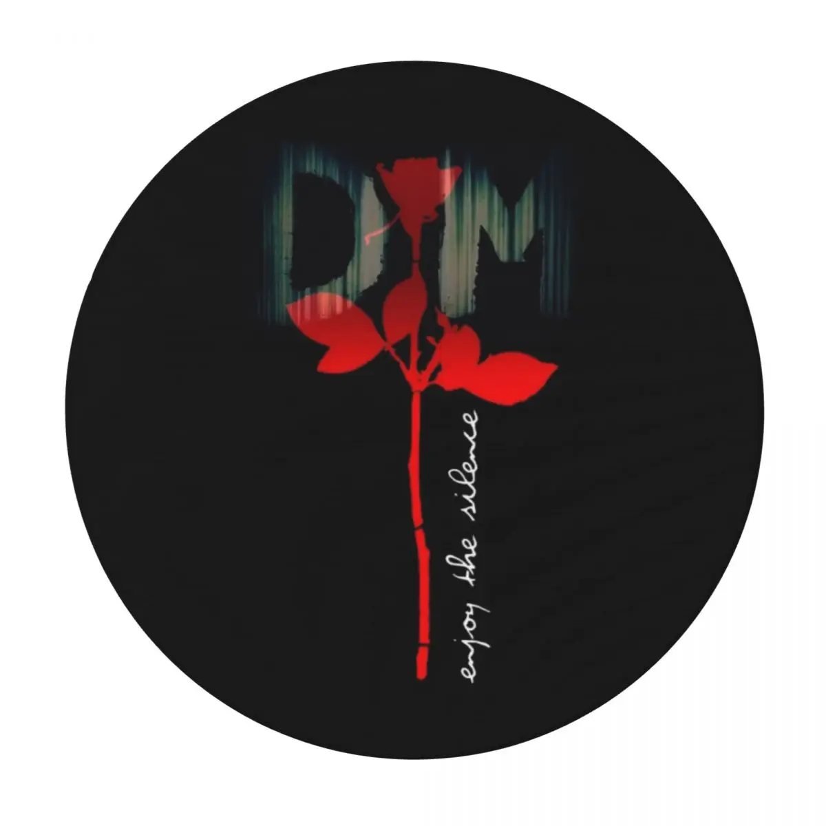 Electronic Rock Depeche Cool Mode Waterproof Round Tablecloth Oilproof Table Cloth for Kitchen Events Dining Table Cover