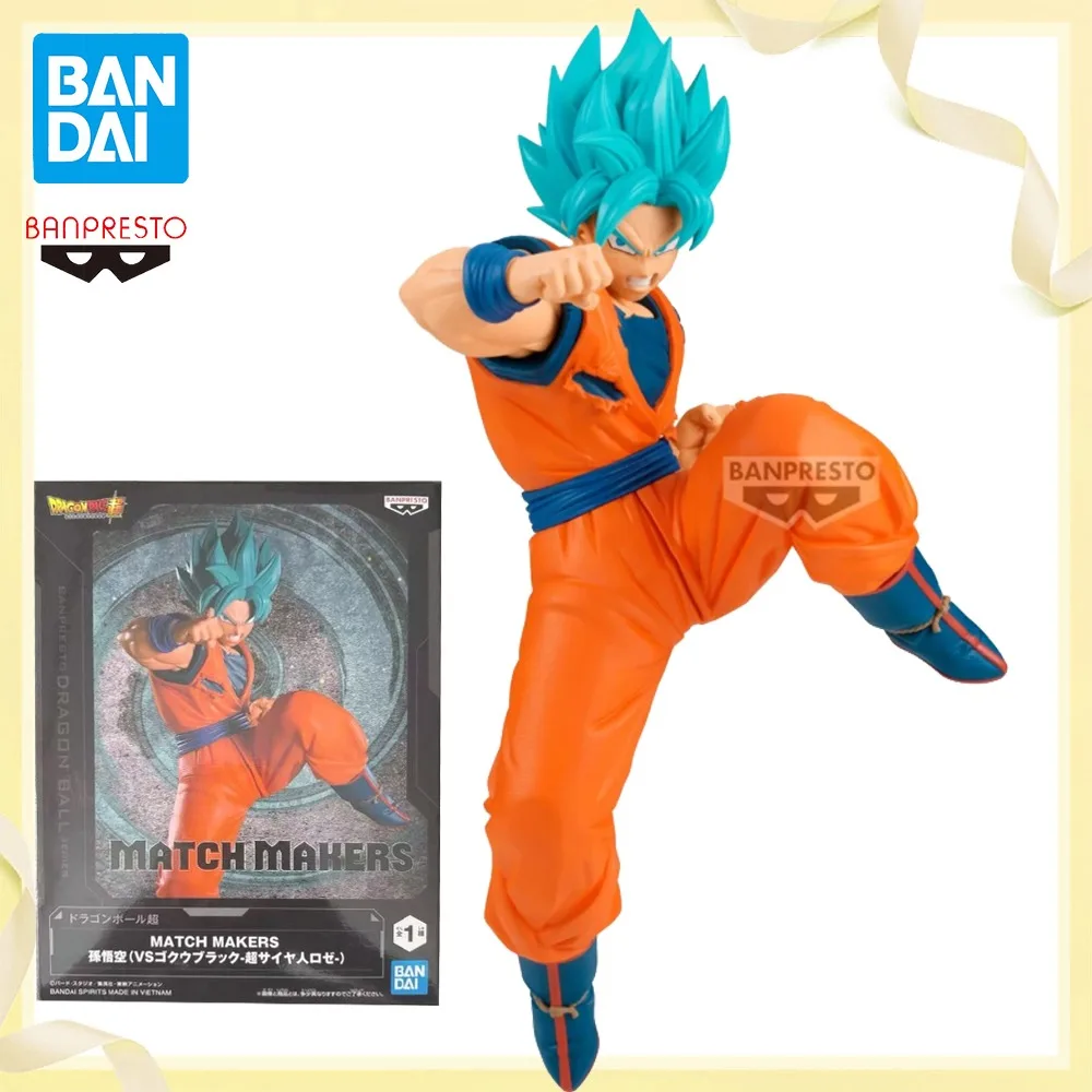

100% Original Genuine in Stock Bandai Spirits Banpresto Son Goku SSGSS Match Makers Anime Figure Model Decoration Character Toy