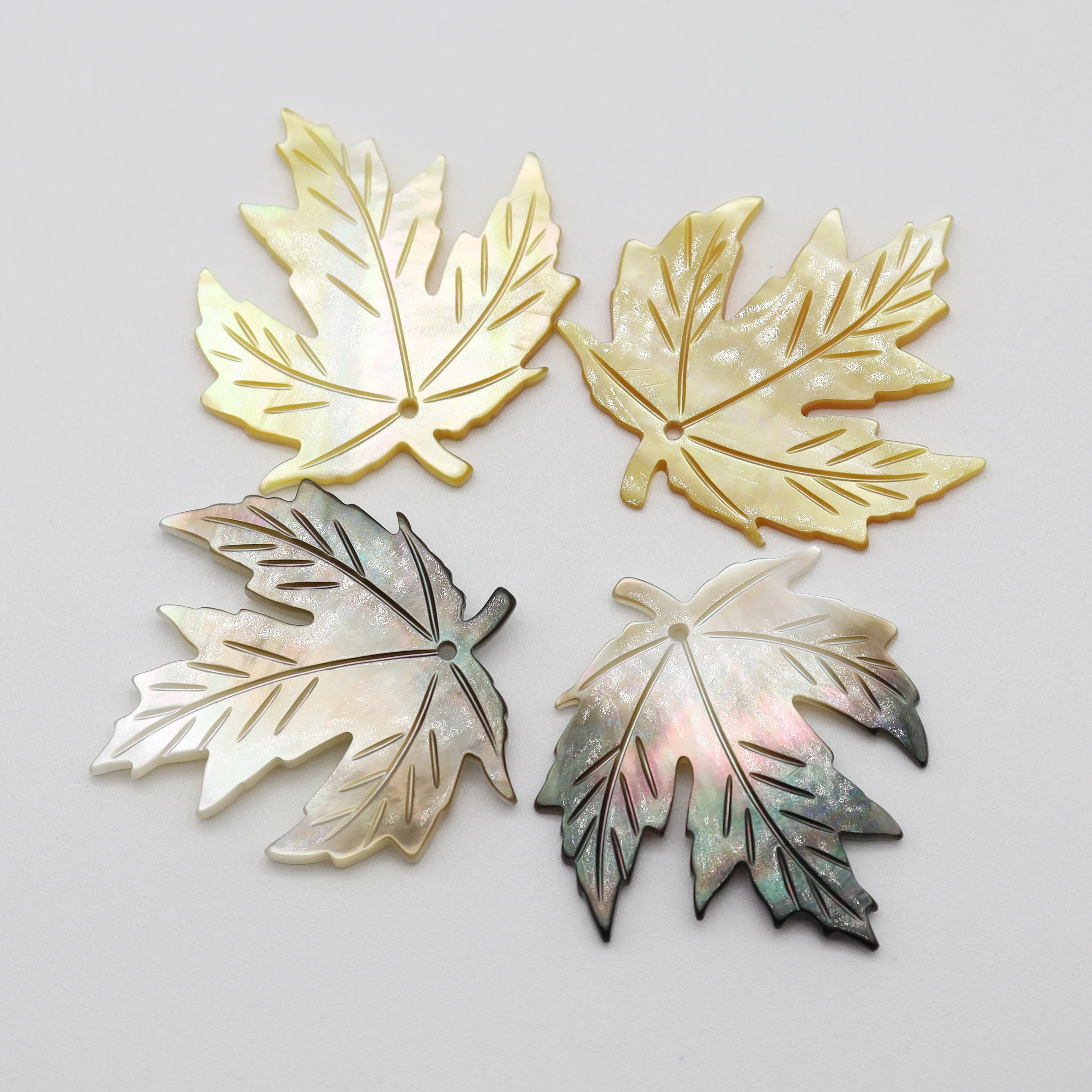 

Natural MOP Seawater Shell Beads Maple Leaf Shaped For Jewelry Making DIY Necklace Earring Bracelet Pendant Handmade Accessories