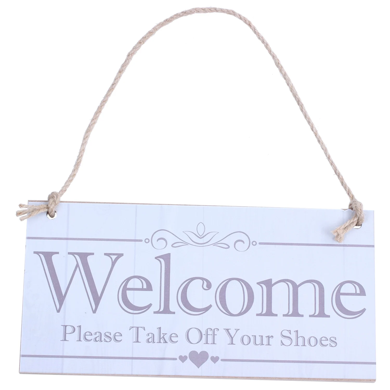 Welcome Please Take Off Your Shoes Hanging Plaque Sign House Porch Decor Gift