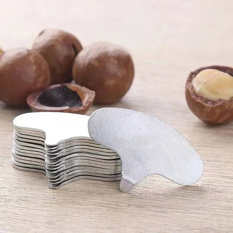 Mini Nut Sheller Tool Stainless Steel Macadamia Walnut Opener Pecan Shell Opening Portable Camping Kitchen Accessories Nut Tools