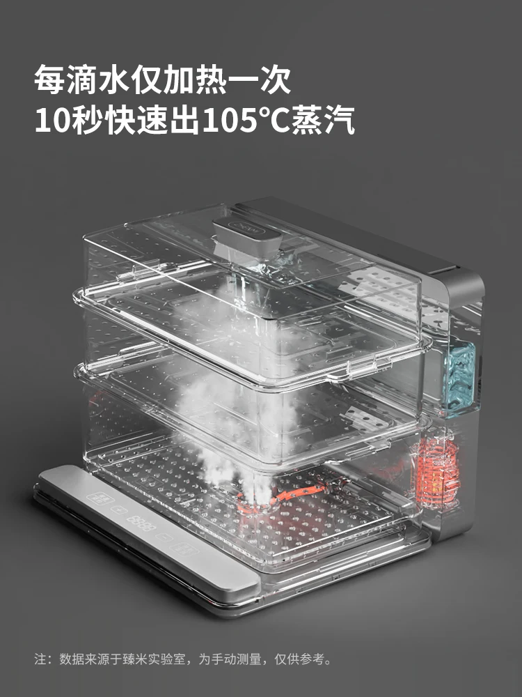 Zhen mi vapor de alimentos máquina fazer a vapor elétrico mi ng pote bun cozinhar bolinhos cozinha camadas eletricidade mais quente