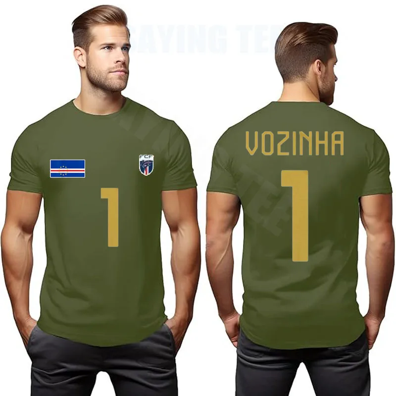 Kap Verde Vozinha 1 Torwart-Trikot T-Shirt Cabo Verde Fußball Herren Sportbekleidung Kap Verde Stolz Unisex Spruch-T-Shirt Top – Detail 12