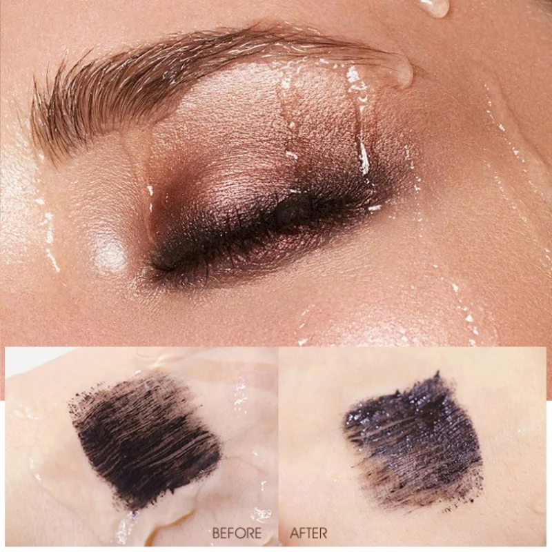 Occhio spesso 5D impermeabile Nero 24 ore di arricciatura lunga Trucco naturale spesso impermeabile Occhio ad asciugatura rapida Nero