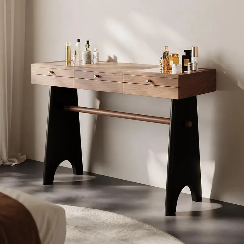 

Dresser 2025 new bedroom solid wood makeup table high-end designer medieval dresser