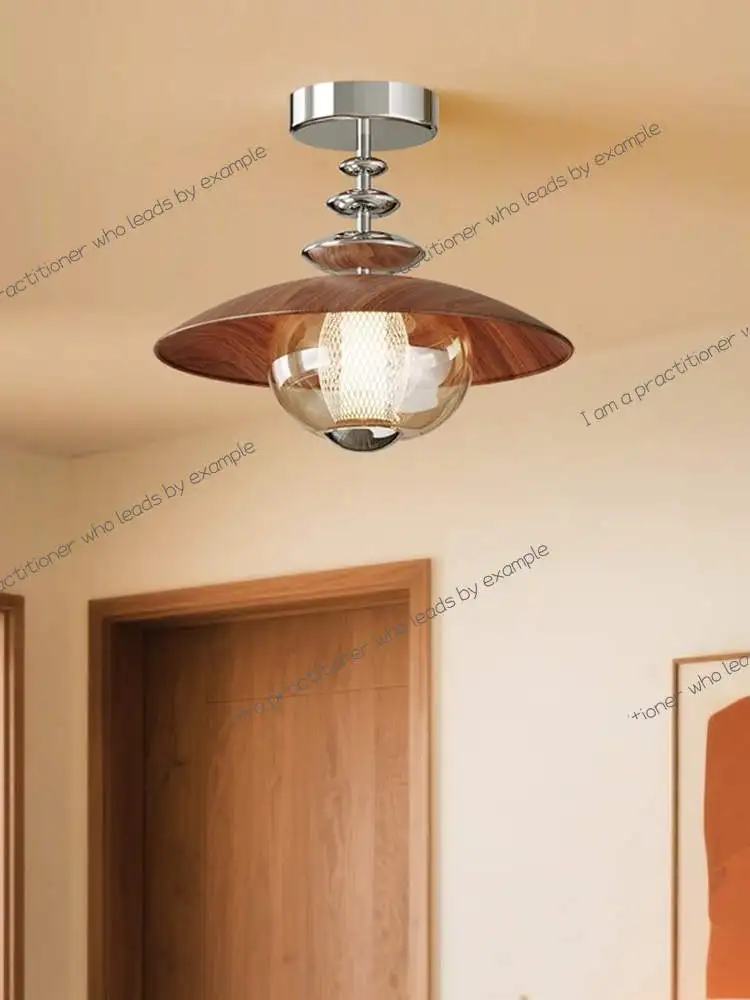 Cream aisle ceiling lights, medieval Bauhaus kitchen and bathroom lights, entrance hallway entrance creative glass lamps