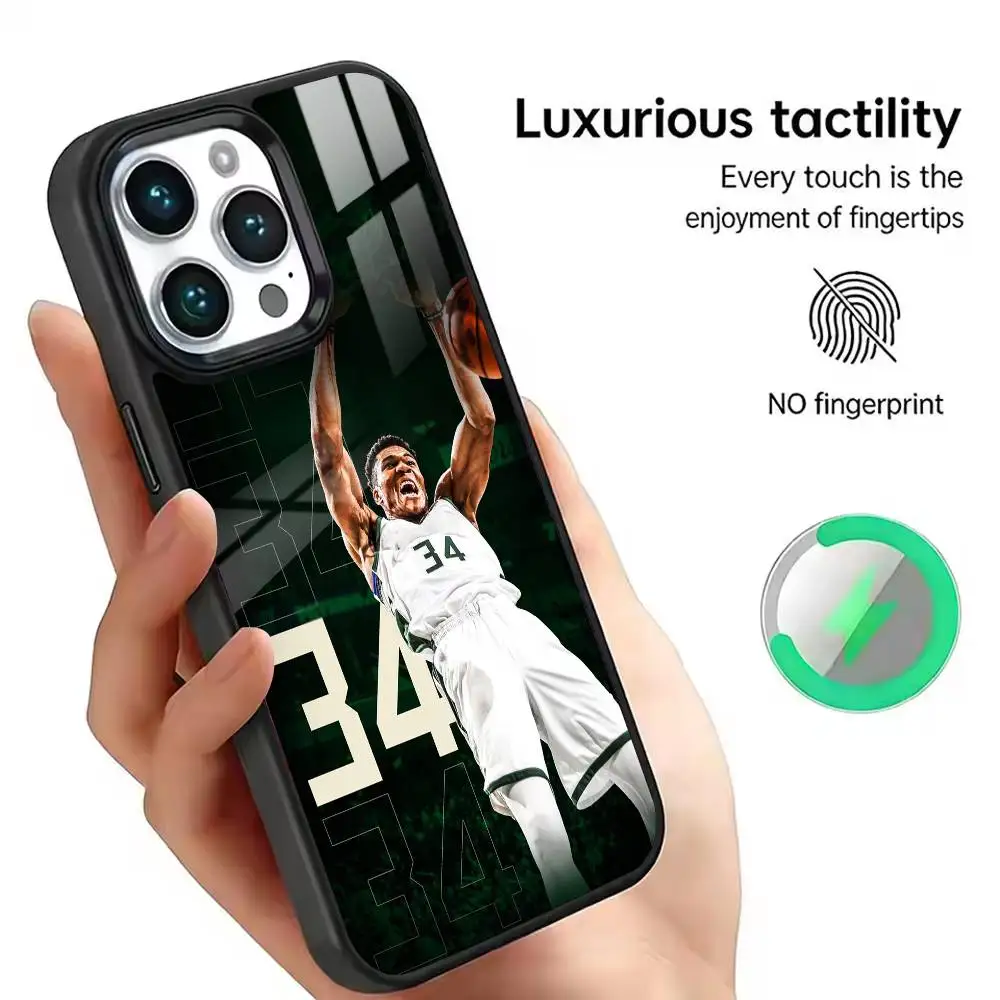 Greek Freak A-Antetokounmpo Phone Case For iPhone 11,12,13,14,15,16,17Plus,Pro,Max for Wireless Charging