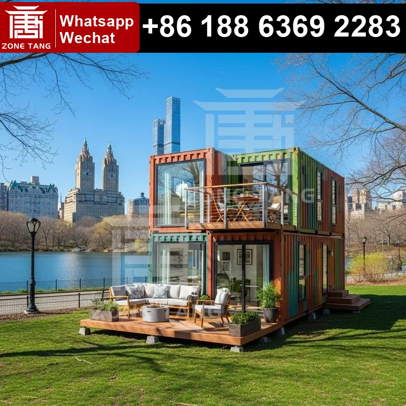 

Vacation Retreat Prefab Tiny Homes Mobile Home Durability Prefabricated Luxury Container Homes Flat Pack House Wind Resistance