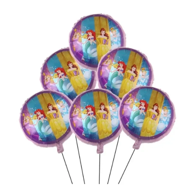 Disney Seven Princess Series Princess Theme Children's Birthday Party Decoration Aluminum Film Balloon Set