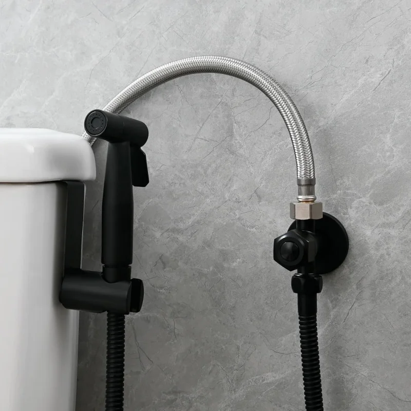 

Stainless steel Bidet , toilet kit, portable faucet with stand, toilet hose Used for personal and bathroom cleaning