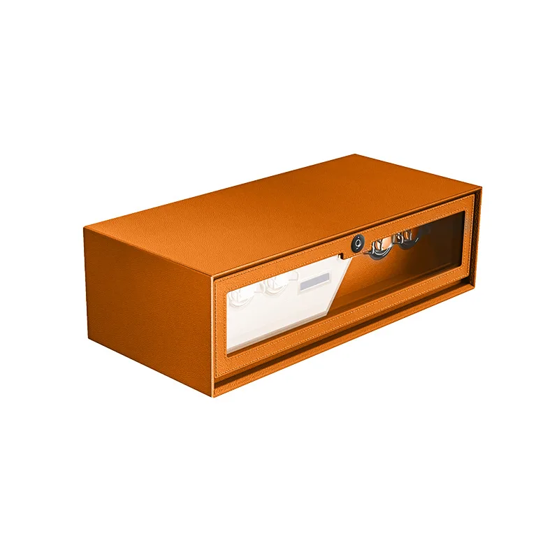 Wardrobe cradle watch cradle fingerprint password drawer safe safe drawer leather wardrobe pull basket cloakroom five