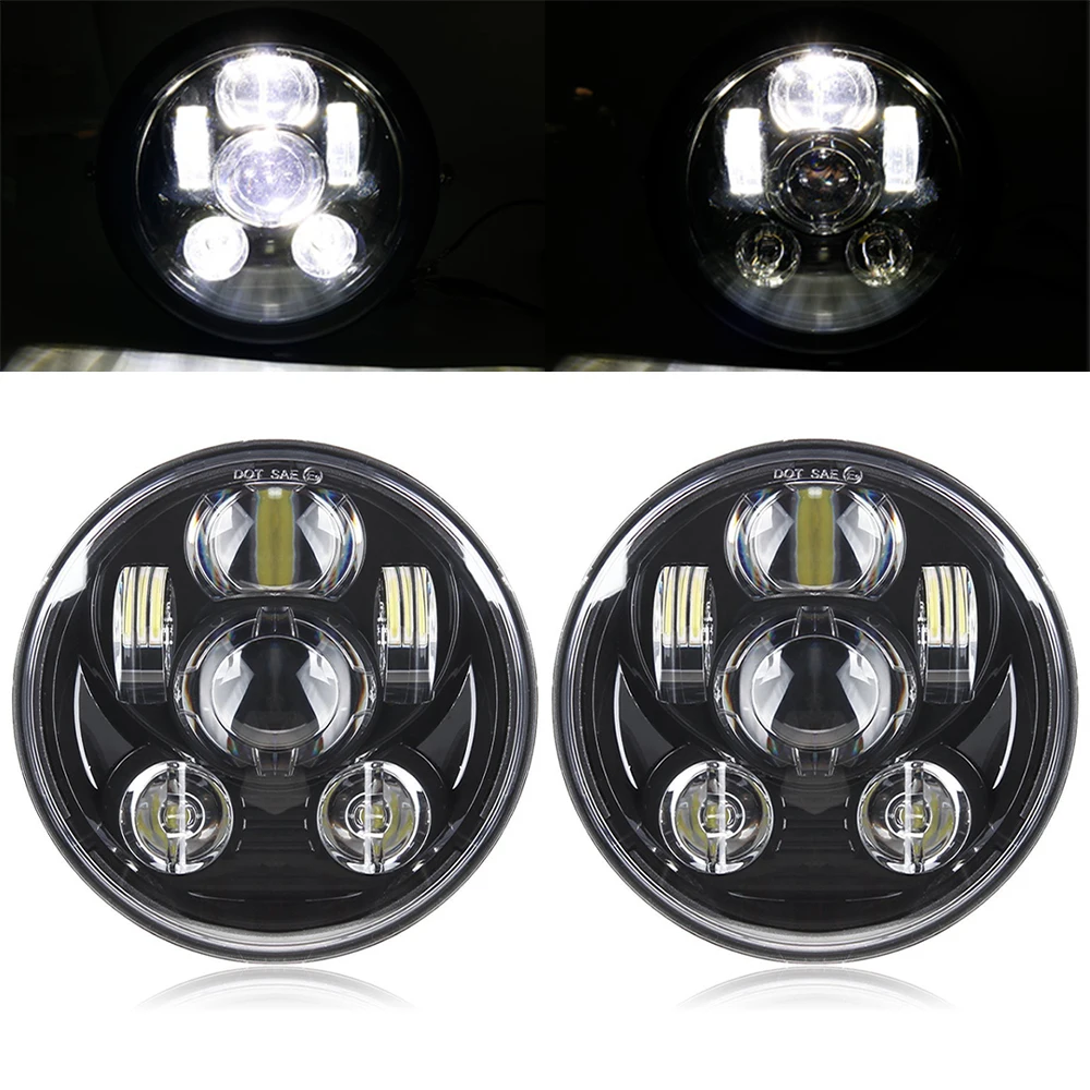 

Motocross 5.75 Inch LED Headlight for Honda Shadow VT 600 700 750 1100 VTX 1300 1800 Motorcycle Headlamp