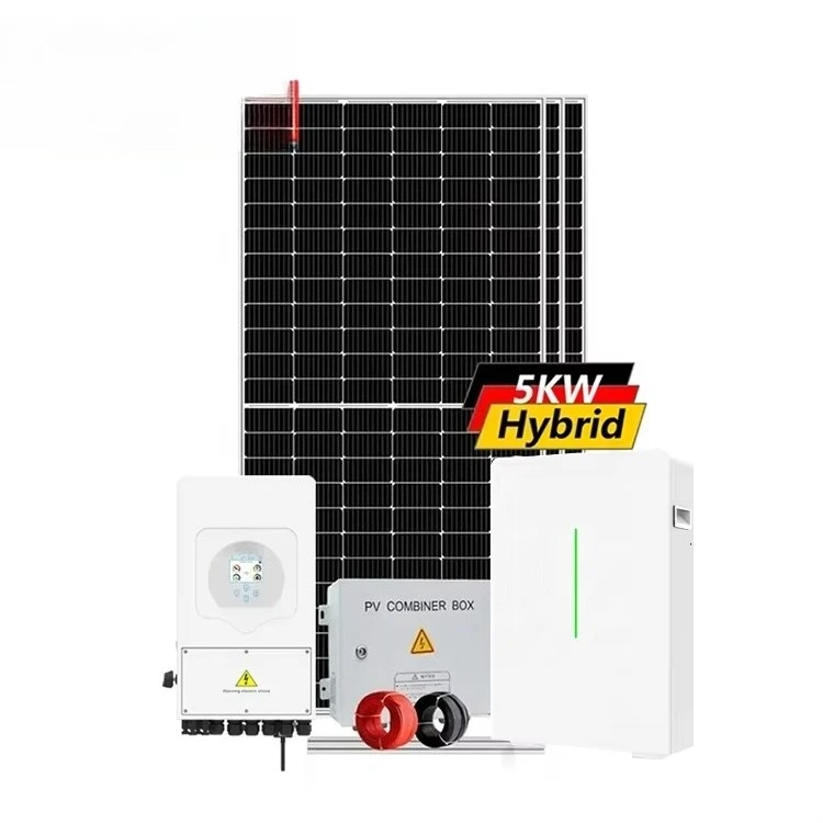 Complete 5KW Hybrid Solar Energy System Kit with Inverter Battery and Panels for Residential DIY Installation Low Price