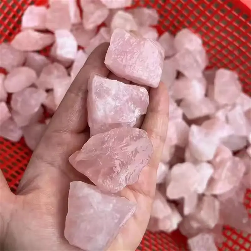 1000g Natural crystal rose quartz mineral specimens for home decoration