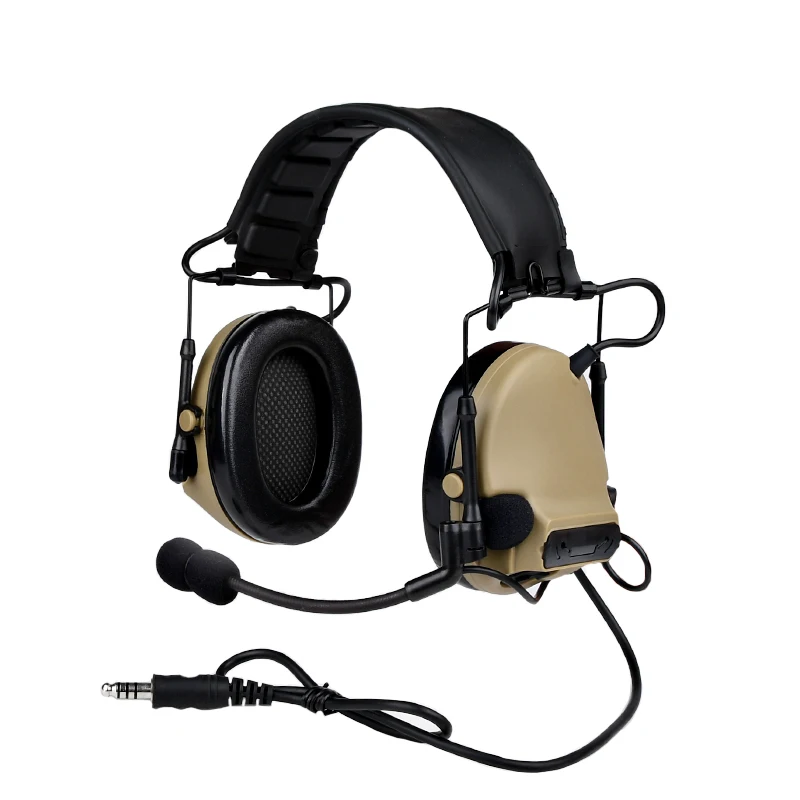 WADSN COMTAC III Taktisches Headset, aktiver Tonabnehmer, Geräuschunterdrückung, Mikrofon, Kommunikation für Outdoor-Jagd, Gehörschutz 3