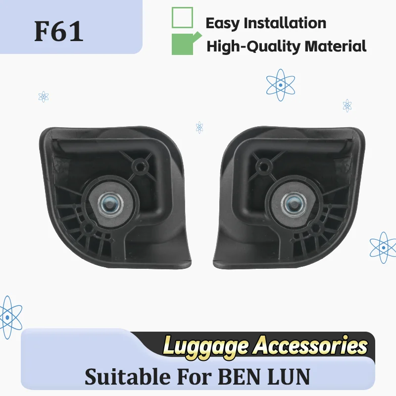 For BEN LUN F61 Durable Wheel Replacement for Luggage Silent Swivel Rollers Easy To Lnstall Suitcase Repair Parts For Smoother