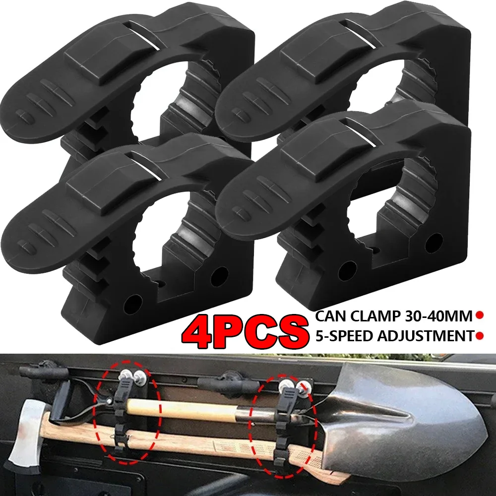 

Shovel Mount Roof Rack Rubber Quick Fist Clamp Mounting Bracket, Wall Mount Kit For Truck Overlanding Gear Off Road Accessories