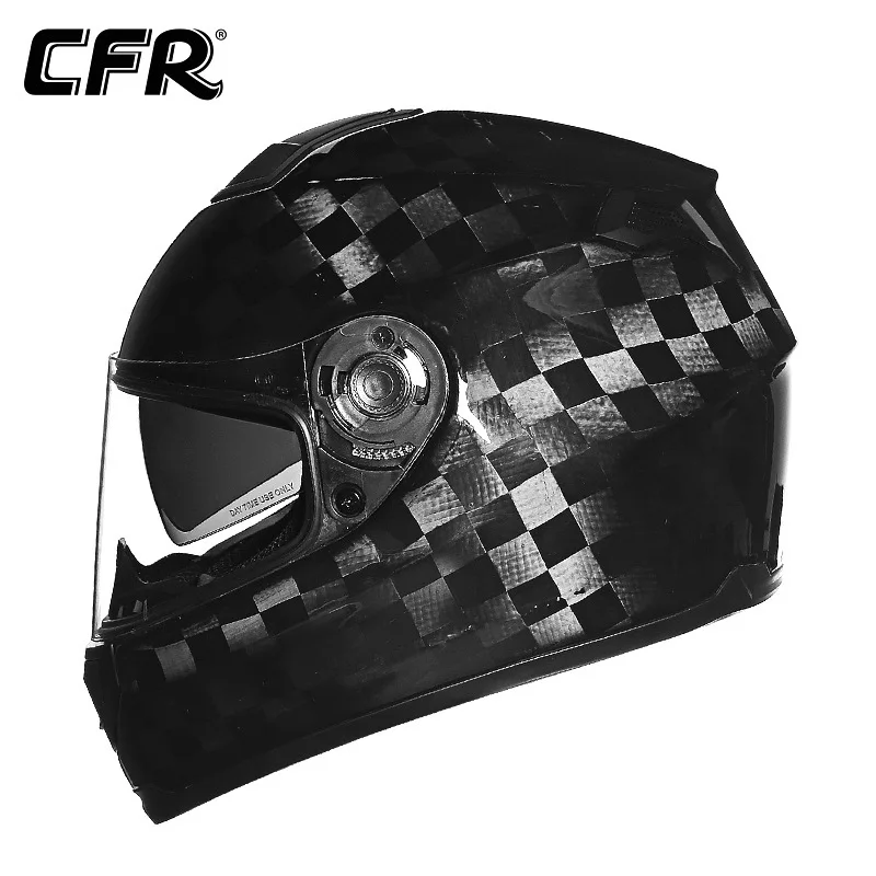 

German CFR Carbon Fiber Helmet Motorcycle Full Helmet Fully Covered Heavy Motorcycle Racing Helmet