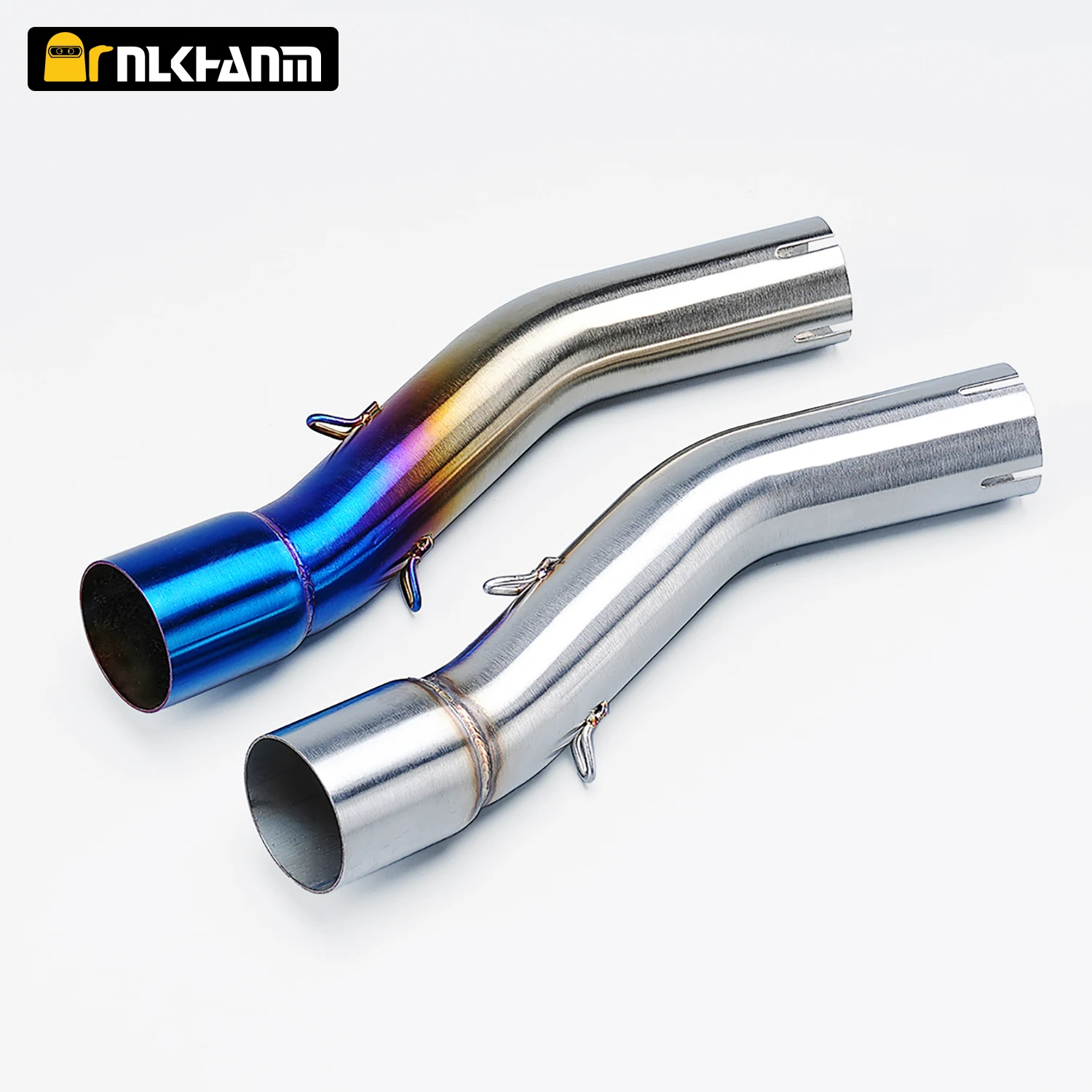 Para SUZUKI GSX250R Escape de motocicleta modificar tubo de enlace medio de acero inoxidable interfaz de 51MM conectar silenciador Escape Moto Racing Line
