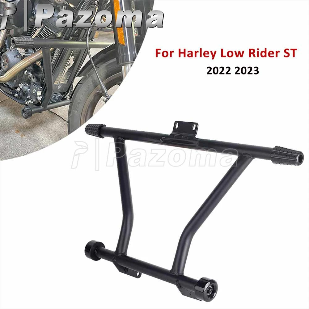 

Motorcycle Frame Crash Bar Buffer Bumper For Harley Softail Low Rider ST 117 FXLRST Highway Engine Guard Crash Bar Rider Footpeg